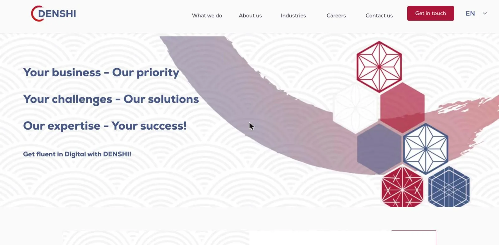 Denshi digital transformation partner website