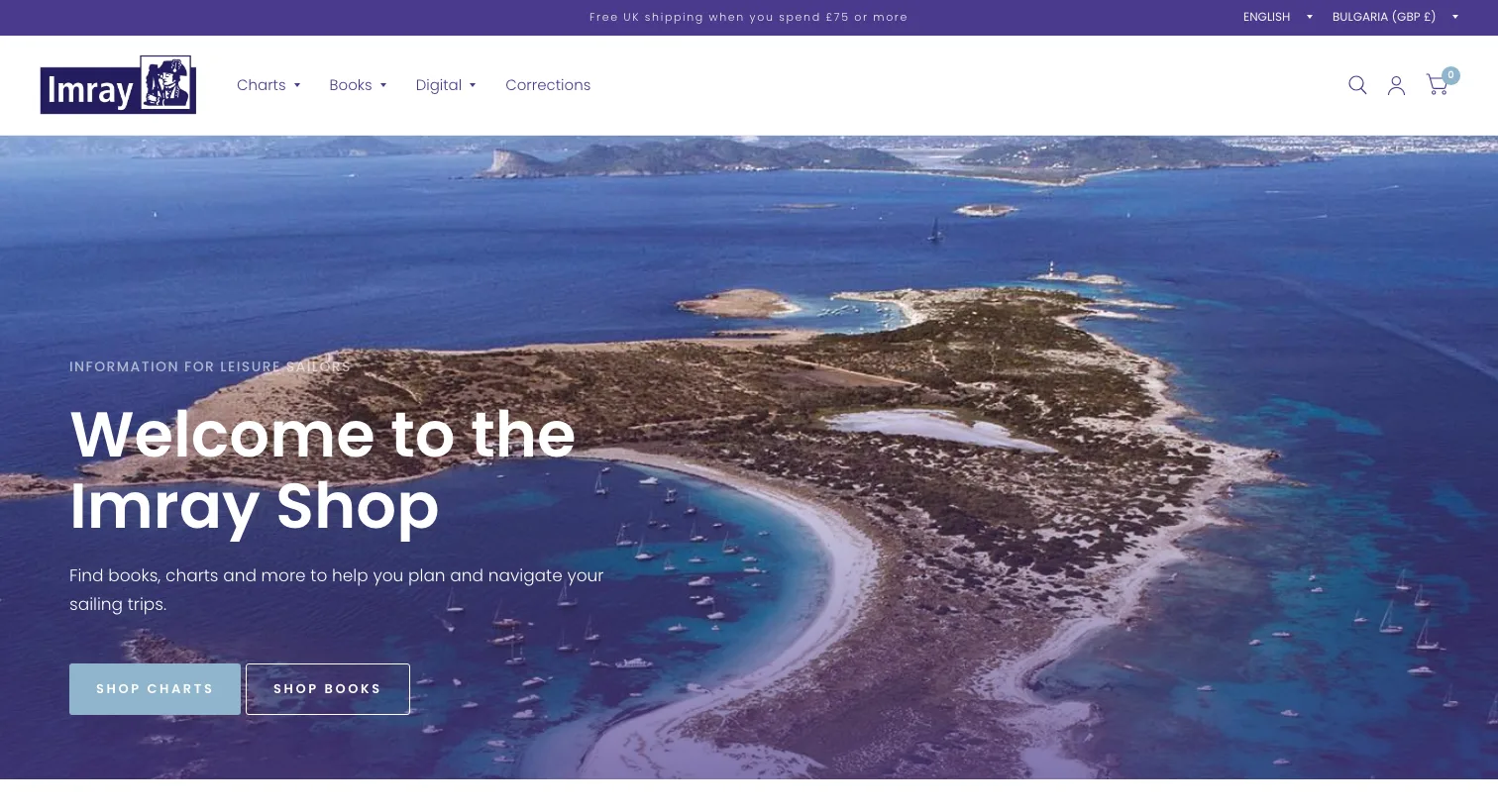 Shopify online store developed for Imray by Looming Tech